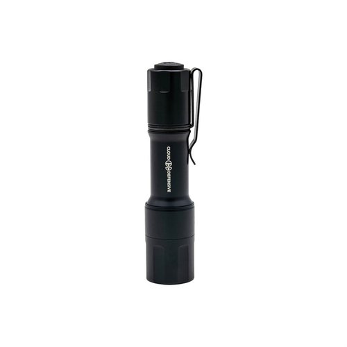 The MCH-HC flashlight offers 1100 lumens, programmable modes, adjustable Negligent Discharge protection, and is submersible to 100ft, perfect for tactical use.