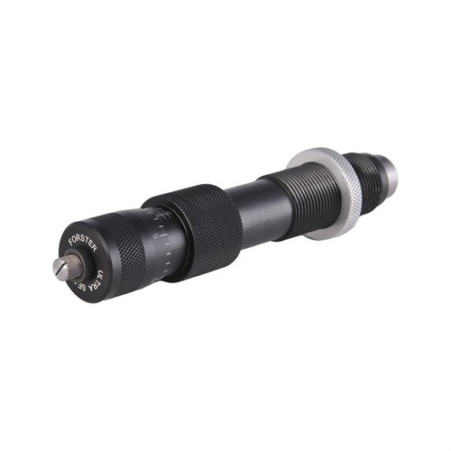 Forster XL Ultra Micrometer Seater Dies ensure precise bullet seating with adjustments from .0005" to .001" for consistent, concentric rounds in large cartridges.
