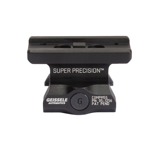 The Geissele Super Precision CompM5s Optic Mount offers unmatched rigidity, 1,400 lbs clamping force, and precision machining from 7075-T6 aluminum, ensuring superior return to zero.