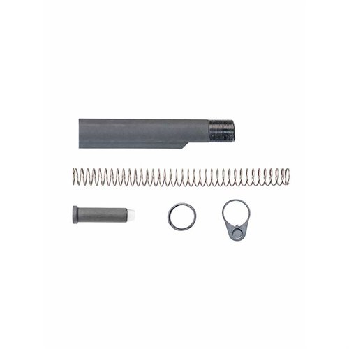Enhance your 9mm carbine with the LUTH-AR Buffer Assembly, featuring a 5.45 oz buffer, Mil-Spec tube, 6-position adjustability, and included components.