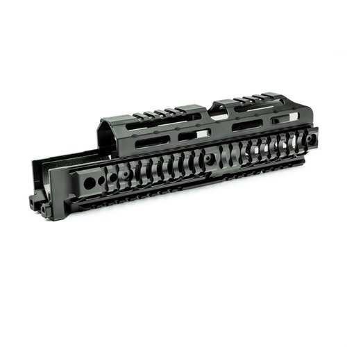 The Midwest Industries AK Alpha Series Quad Rail Handguard offers flexible mounting options, durable construction, and a lifetime warranty for most AKM firearms.