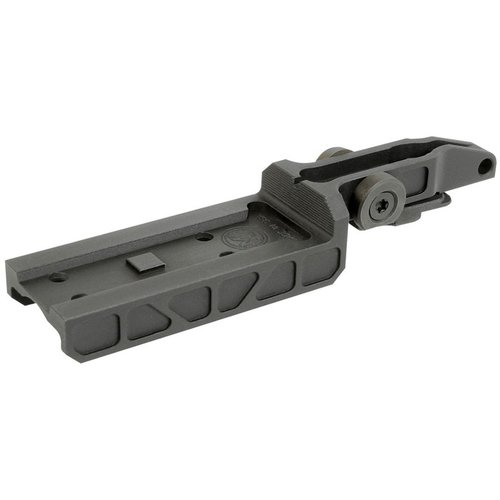 The AK ALPHA MINI DOT MOUNT T2 offers a rigid, no-modification solution for mounting red dots on AK47/AK74, featuring built-in iron sights for lower 1/3 cowitness.