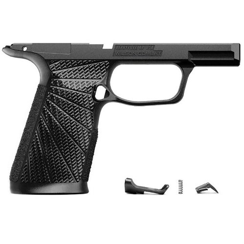Upgrade your SIG-SAUER P365 XMacro with Wilson Combat's ergonomic grip module for enhanced control, recoil management, and a custom feel in stylish colours.