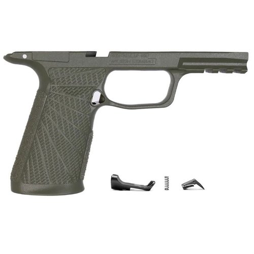 Upgrade your SIG-SAUER P365 XMacro with Wilson Combat's grip module for enhanced control, comfort, and style, featuring a unique Starburst pattern and no safety.