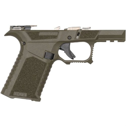 The SCT 43X Sub Compact frame offers shooter-oriented ergonomics, ambidextrous controls, aggressive grip texturing, and is ready for Glock 43X/48 components.