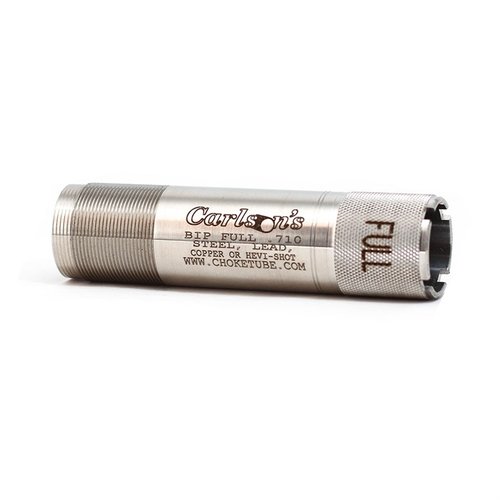 Achieve tight, consistent shot patterns with Carlson's Invector Plus 12 Gauge Choke Tube, featuring smooth interiors, quick-change knurled rings, and steel shot compatibility.
