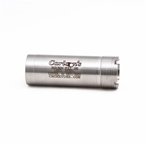 Upgrade your Beretta/Benelli shotgun with Carlson's durable 17-4 stainless steel flush mount chokes, compatible with Steel, Lead, & Hevi-Shot, backed by a Lifetime Warranty.