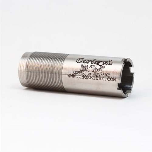 Enhance your Remington shotgun with Carlson's 20 GA Full Choke Tube, crafted from durable 17-4 stainless steel, featuring a lifetime warranty and versatile shot compatibility.