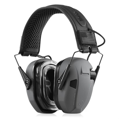 The Apollo Electronic Sound Suppressors offer 24dB noise reduction, amplify environmental sounds, feature gel ear pads, and are compact for easy transport.