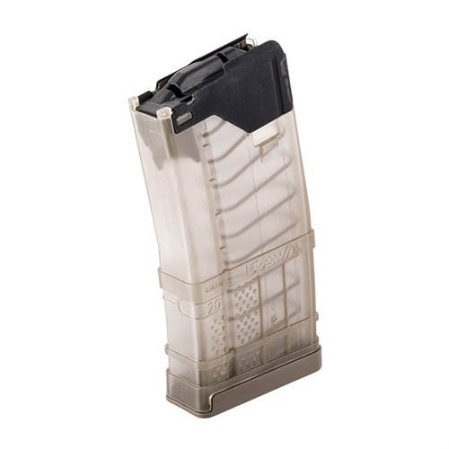 The L5AWM GEN 2 magazine combines steel reliability with polymer durability, featuring precision feed lips, anti-tilt follower, and compatibility with various systems.