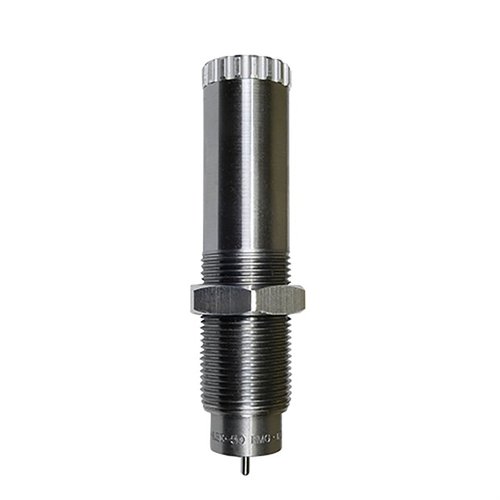 The Lee Precision .50 BMG Large Series Collet Neck Sizer Die precisely aligns case necks without lubrication, reducing run out for superior accuracy.
