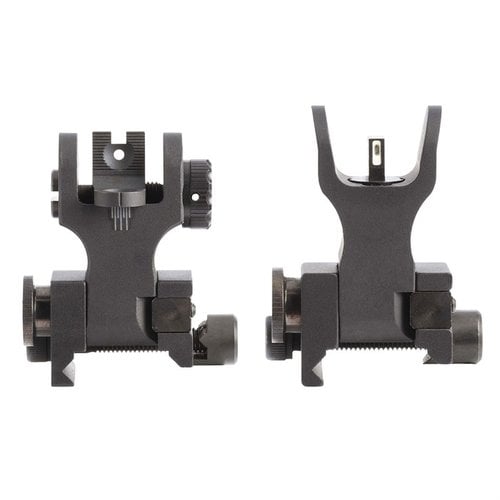 The XS AR-15 Tritium Flip-Up Backup Iron Sights offer durable aluminum construction, quick deployment, and versatile zero options for any lighting condition.