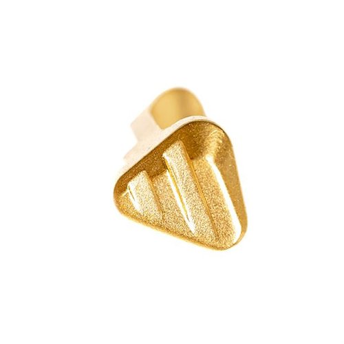 Enhance your SIG SAUER P365 with the Tyrant CNC Extended Magazine Release, featuring durable 17-4 stainless steel, ergonomic grooves, and stylish gold finish.