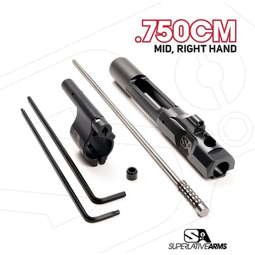 The Superlative Arms AR-15 Adjustable Piston System offers cleaner operation, reduced recoil, and enhanced durability with its innovative Bleed Off® Mode.