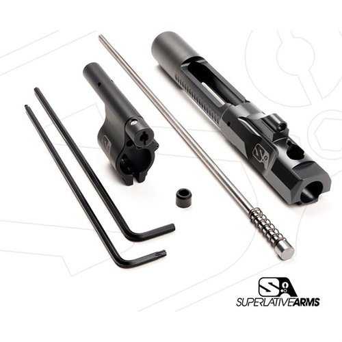 Experience reduced wear, cleaner operation, and less recoil with the Superlative Arms AR-15 Adjustable Piston System, featuring a .625