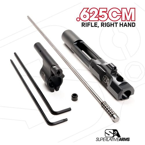 The Superlative Arms AR-15 Adjustable Piston System enhances reliability with cleaner operation, reduced recoil, and a patented Bleed Off® Mode for optimal performance.