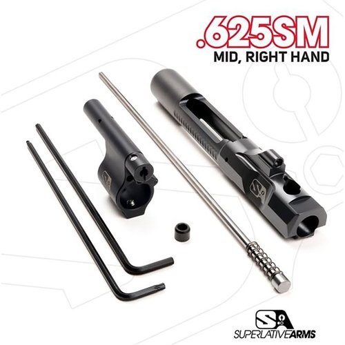 The Superlative Arms AR-15 Adjustable Piston System offers cleaner operation, reduced recoil, and enhanced durability with its patented Bleed Off® Mode.