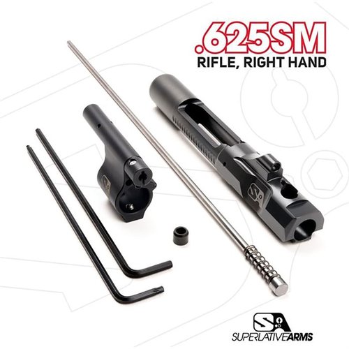 Experience cleaner operation and reduced recoil with the Superlative Arms AR-15 Adjustable Piston System, featuring a .625