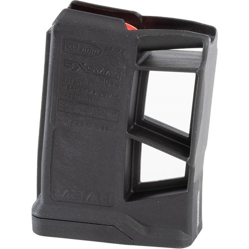 The MEAN ExoMag 9mm magazine offers reliable feeding, caliber change from .223/5.56, last round bolt-hold open, and no modifications to your AR lower.