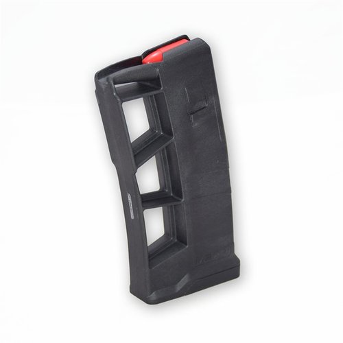 The MEAN ExoMag 9mm Luger magazine offers reliable feeding, easy caliber change, no magwell adapter needed, and last round bolt-hold open feature for AR lowers.