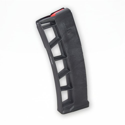 The MEAN ExoMag 9mm magazine offers reliable feeding, easy caliber change from .223/5.56, no modifications needed, and last round bolt-hold open feature.
