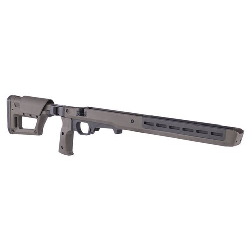 The Magpul Pro 700 Lite Stock offers lightweight durability, adjustable comb height, ambidextrous features, and M-LOK slots for versatile accessory mounting.