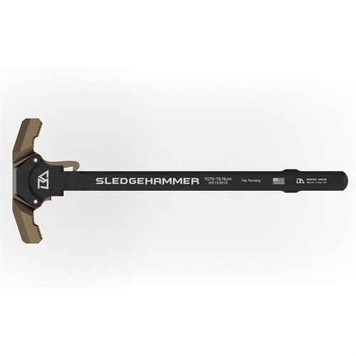 Experience unmatched reliability with the Breek Arms Sledgehammer AR-15 Charging Handle, featuring gas-busting capabilities and robust 7075-T6 aluminum construction.