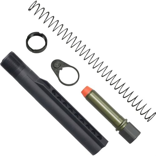 The K-SPEC AR-15 A5-Length Heavy Buffer Tube Kit enhances recoil control and reduces muzzle rise with a durable, American-made design for reliable performance.