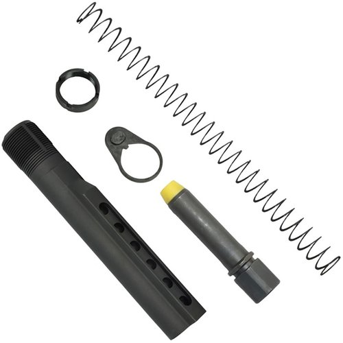The K-SPEC AR-15 PCC Carbine Buffer Tube Kit features an innovative recoil absorption system, flatwire spring, and mil-spec tube for smooth, reliable performance.