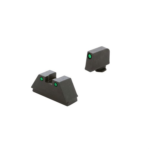 Ameriglo XL Tall Suppressor Sights for Glock® offer enhanced sight picture with Tritium options, ideal for suppressed shooting or RMR equipped slides.