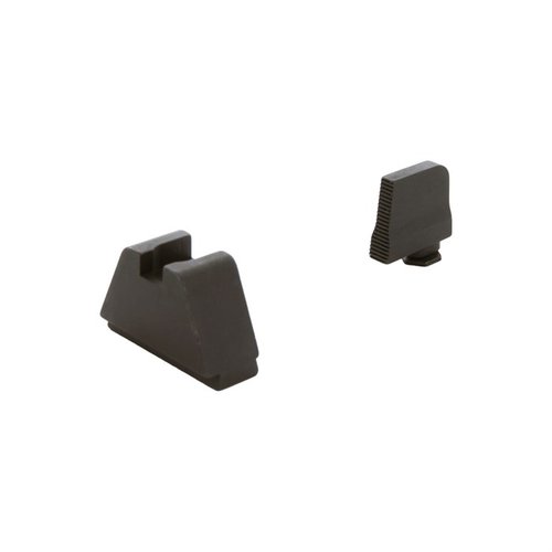 Upgrade your Glock with the AMERIGLO 5XL Tall Optic Compatible Sights for precise co-witnessing and reliable back-up through the optic window.