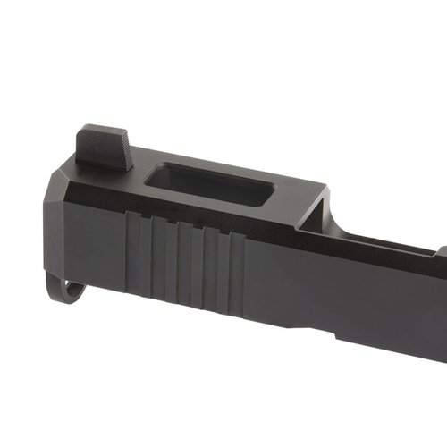 Optimize your Glock® with Brownells Tall Sight Sets featuring serrated matte black sights, quick U-Notch rear cut, and various heights for perfect red dot alignment.