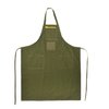 Protect your clothes with the durable Brownells Long Canvas Apron, featuring reinforced seams, four pockets, and an adjustable neck strap for a perfect fit.