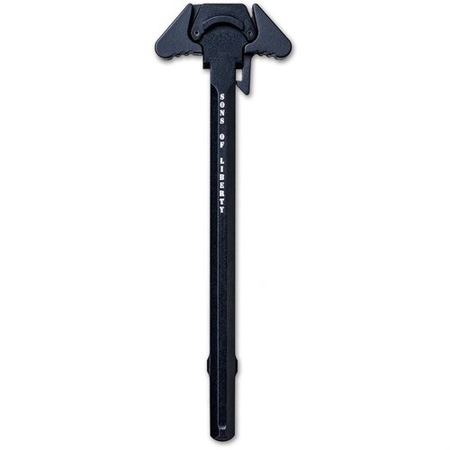 The Sons of Liberty Gun Works Liberty Charging Handle offers ambidextrous operation, snag-free latches, and a gas-sealing lip for enhanced performance in any rifle.