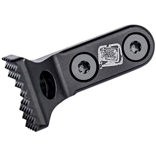 The SONS OF LIBERTY GUN WORKS Presscheck Barricade Stop offers dual functionality as a Barricade Stop and QD Sling Mount, enhancing movement and transitions.