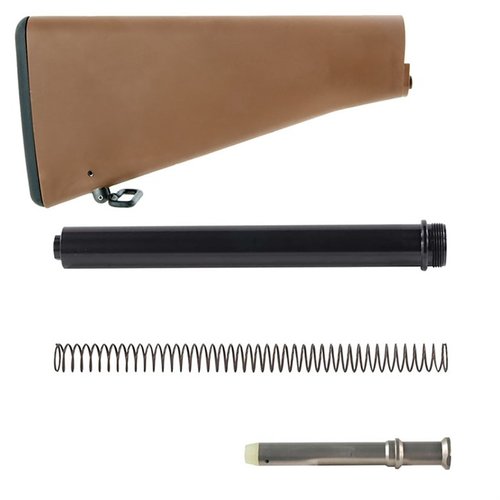 Recreate an American classic with the Brownells M16A1 Buttstock Assembly, featuring authentic styling, compatibility with early models, and various colour options.