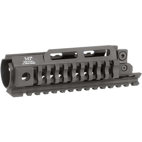 Upgrade your HK MP5 with the lightweight MP5-TRI-RAIL Handguard, featuring tri-rail Picatinny, M-LOK slots, and easy installation for enhanced versatility.