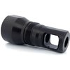 The BLYAT Muzzle Brake features a Black Nitride finish, is compatible with Atlas adapters, and includes shims for easy installation and alignment on 24/26mm threads.