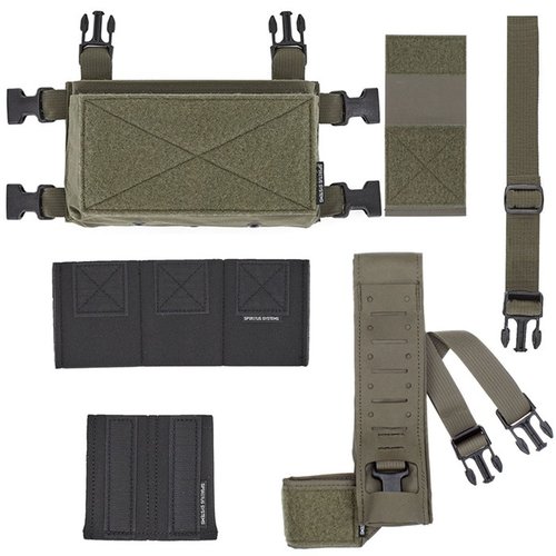 The Micro Fight Chassis Mk4 Starter Kit offers modularity, lightweight design, and customizable storage with two large pockets for essential gear.