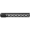 The Aero Precision MOD 4 Handguard offers robust 6061-T6 aluminum construction, a 7-sided M-LOK™ interface, and steel-reinforced QD sockets for enhanced durability.