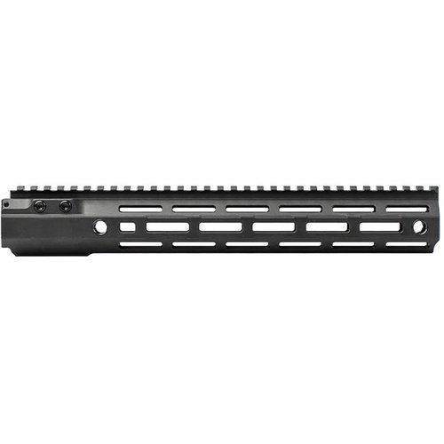 The Aero Precision MOD 4 Handguard features robust 6061-T6 aluminum, a 7-sided M-LOK™ interface, and steel-reinforced QD sockets for enhanced durability and customization.