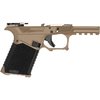 The SCT 19 Overmold Frame offers a robust polymer build, non-slip grip, aggressive texturing, and compatibility with Glock® Gen 3 parts for superior performance.