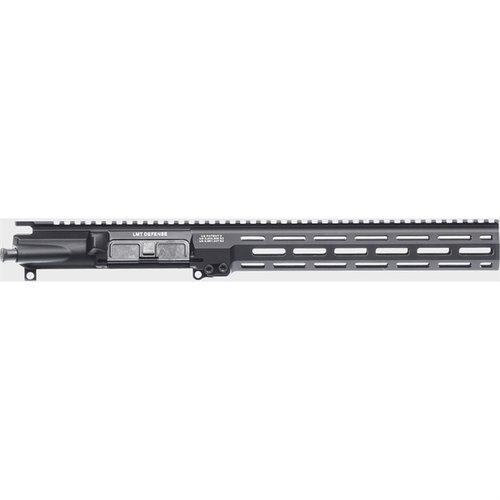 The LMT MRP-L M-LOK SPECWAR 5.56MM Upper offers enhanced ergonomics, a monolithic design for stability, and compatibility with various barrel lengths for optimal performance.