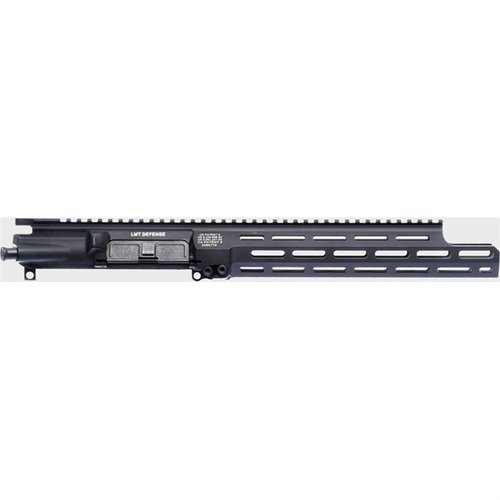 Upgrade your LMT piston gun with the MRP-L M-LOK Shovelhead upper, featuring a larger internal diameter for easy accessory mounting and quick barrel swaps.