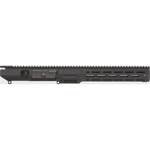 The LMT MRP-H M-LOK 7.62MM Upper Receiver features a monolithic design, M-LOK compatibility, and easy barrel swapping with a T-30 Torx tool for versatility.