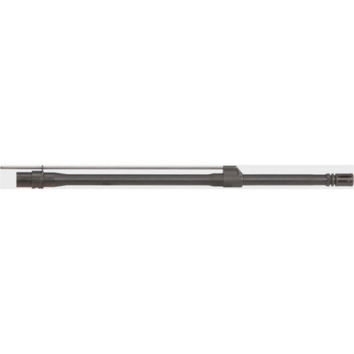 The LMT Monolithic 5.56x45 NATO Rifle Barrel features a low profile gas block, cryogenically treated for durability, and offers various lengths for versatility.