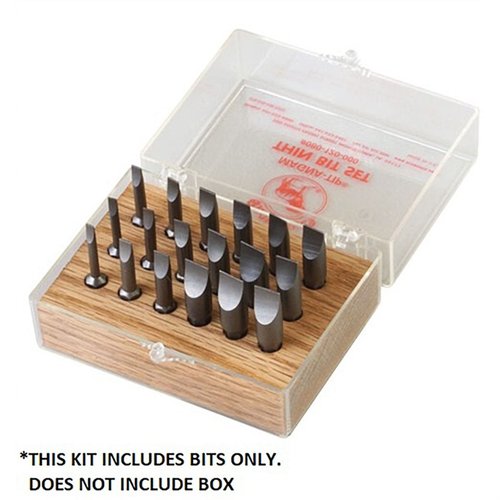 The MAGNATIP® Assorted Thin Bits offer 18 precision bits designed for extra-narrow screw slots, ensuring a secure fit for gunsmithing tasks.
