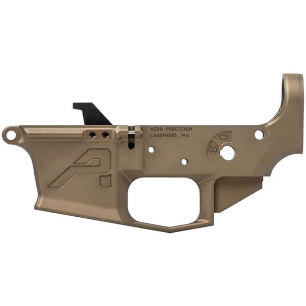 AERO PRECISION EPC-9 ASSEMBLED LOWER RECEIVER FOR AR-15 KODIAK BROWN ...