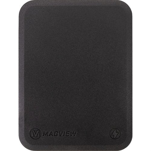 The MAGVIEW Wireless Charging Phone Plate enables secure attachment to binoculars and scopes, allowing wireless charging without signal loss, ideal for field use.