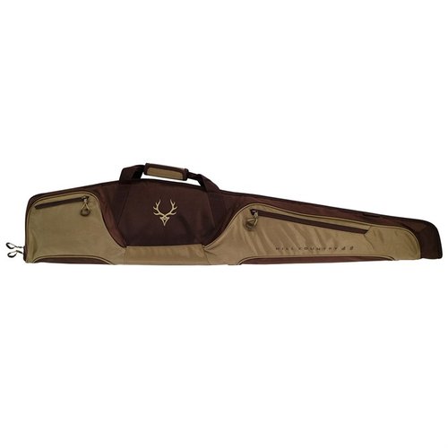 The Hill Country II Rifle Case features rugged 1680D construction, plush fleece lining, ample storage with 2 large pockets, and fits scoped rifles for ultimate protection.